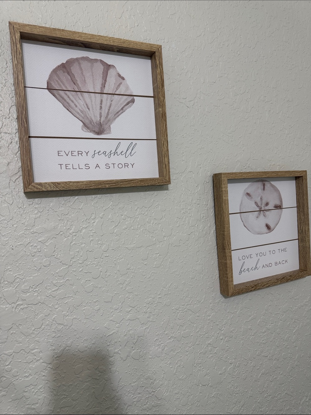 Coastal Seashell Wall Art Set - Neutral Taupe Prints